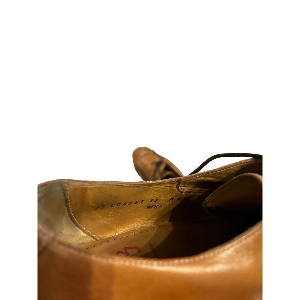 Cole Haan Lace Up Leather Dress Shoes Light Brown Size 13 Business Casual Office